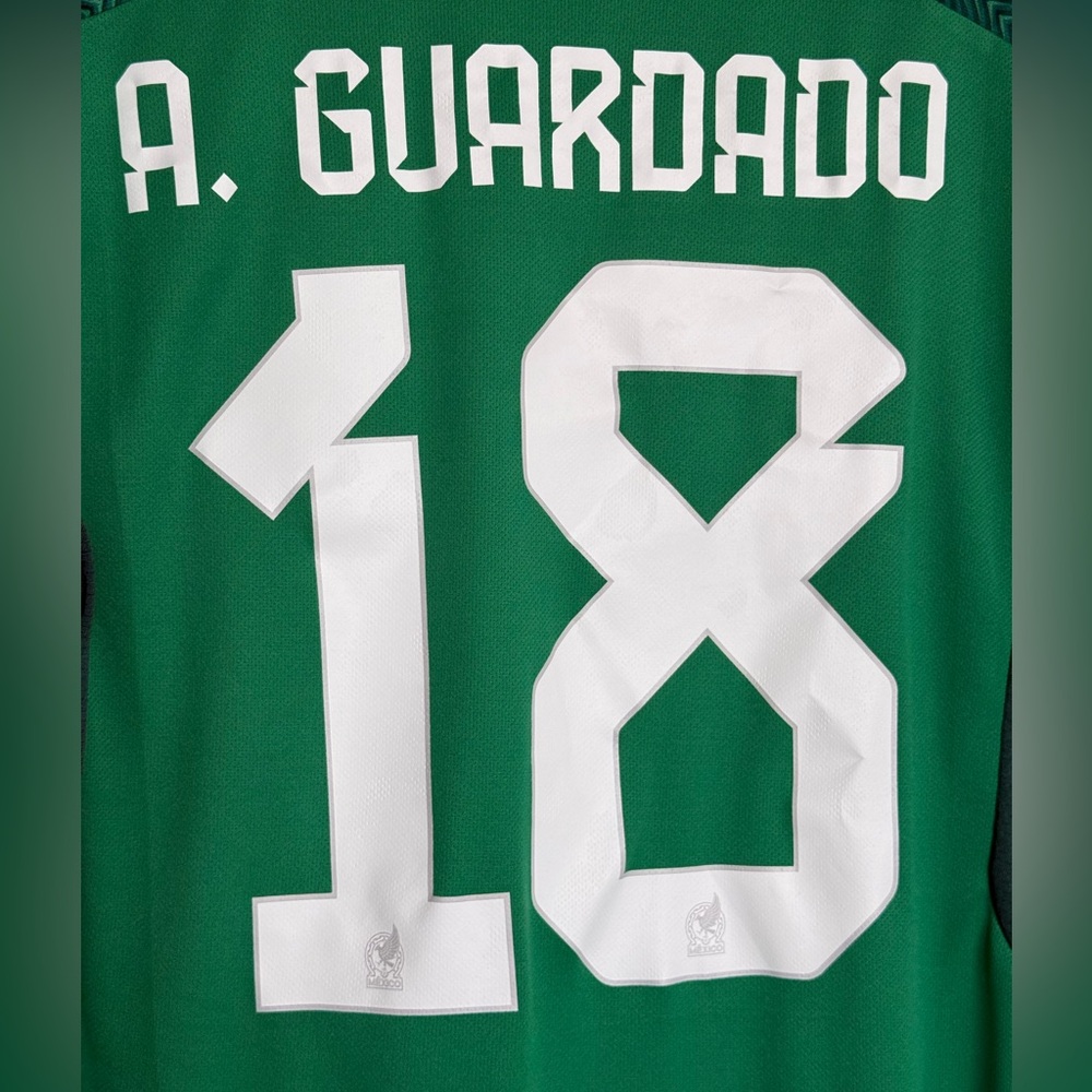 Adidas Mexico 2022 World Cup Home Jersey - A. Guardado 18 - M - Picture 6 of 13